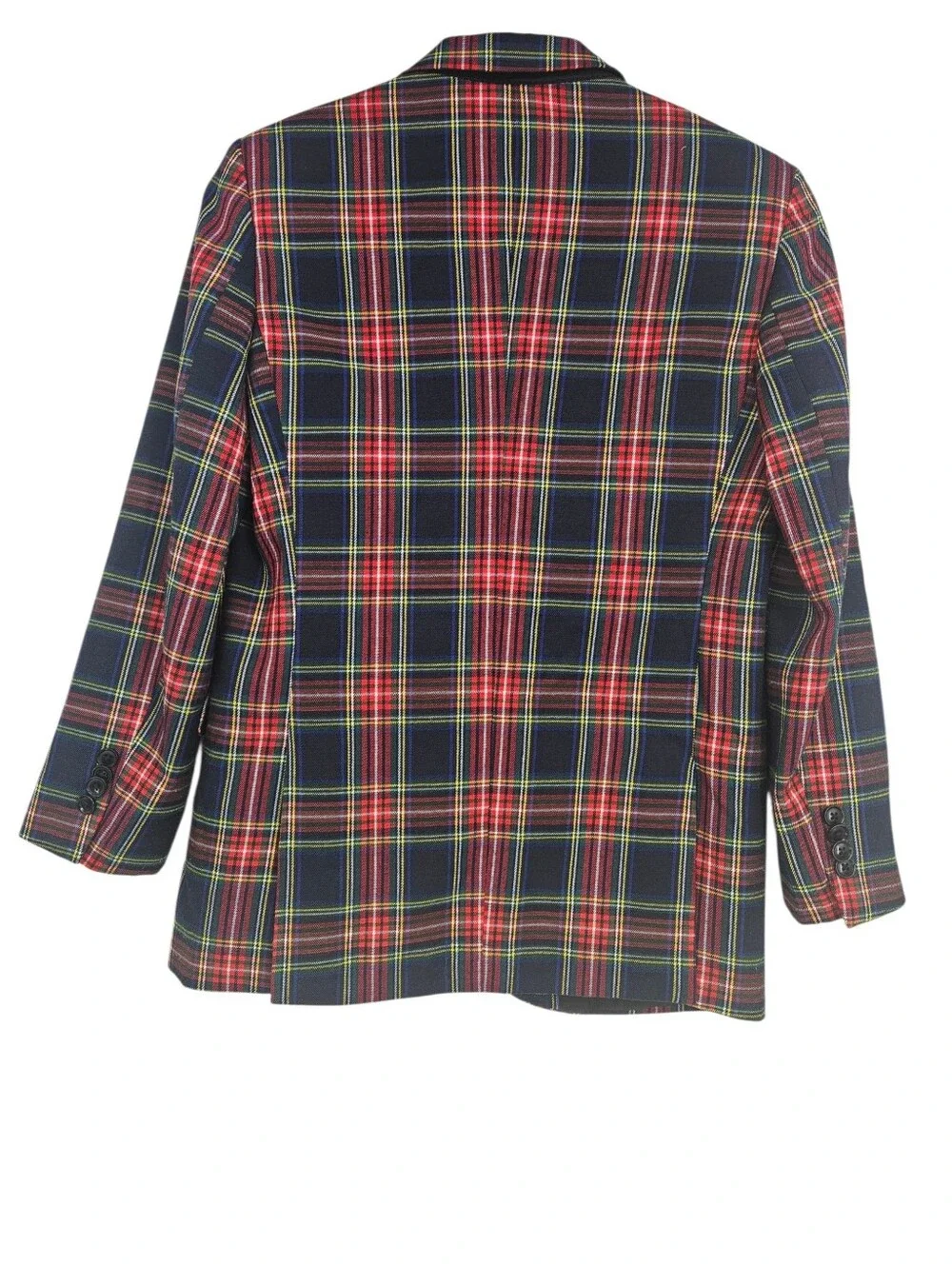 Trish Scully Child Red Tartan Plaid Stewart Suit Jacket Size 14